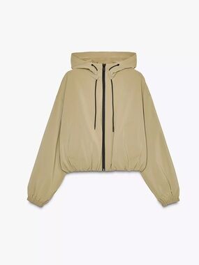 Zara Hooded Rubberized Jacket
